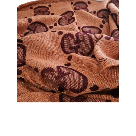 NWT Gucci Pink and Burgundy Scarf - Picture 5 of 8